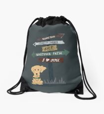 Whatever Path Drawstring Bag