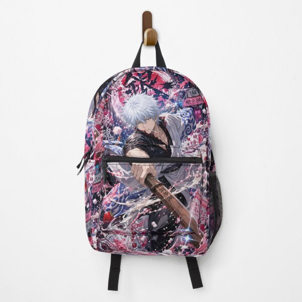 Item preview, Silver-Haired Samurai Anime Warrior | Strawberry Milk Katana Aesthetic Poster Art designed and sold by Dyan4.