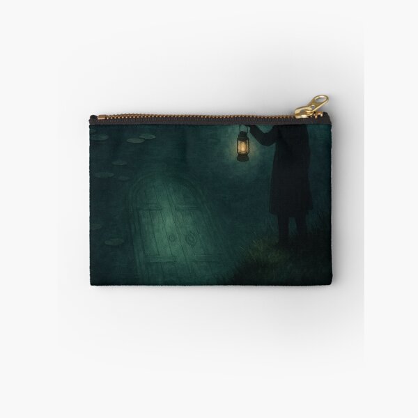Item preview, Dark Academia Gothic Art | Lone Figure by Moonlit Lake | Moody Fanatsy Art designed and sold by yeeted17.