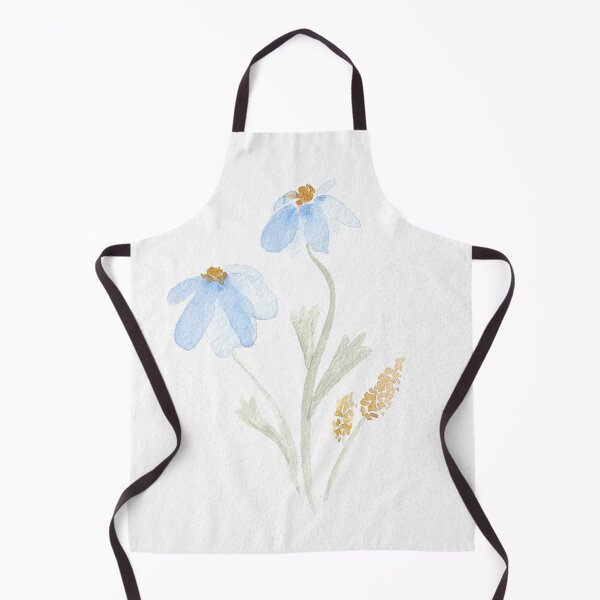 Item preview, Lindas florecitas azules - acuarela designed and sold by anamgoulart.