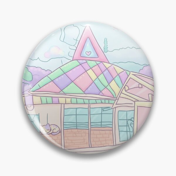 Item preview, Pastel Kawaii House with Sleeping Cat designed and sold by KaleChub.
