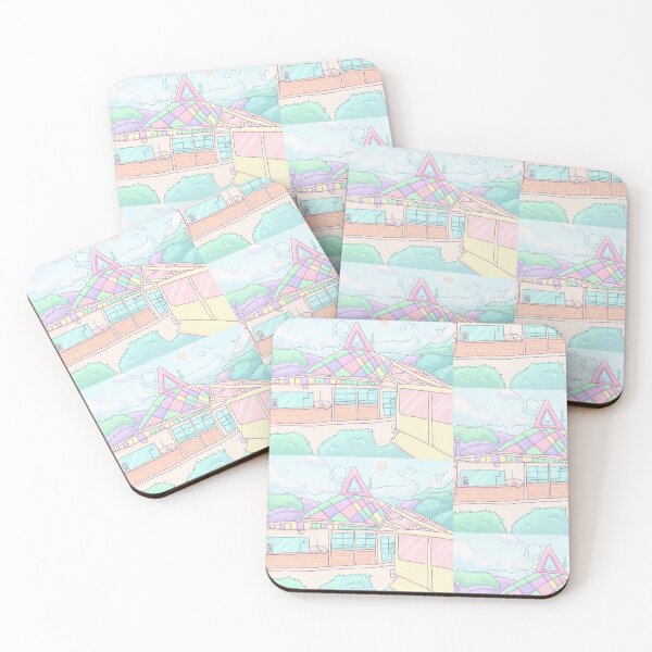 Item preview, Pastel Kawaii House with Sleeping Cat designed and sold by KaleChub.