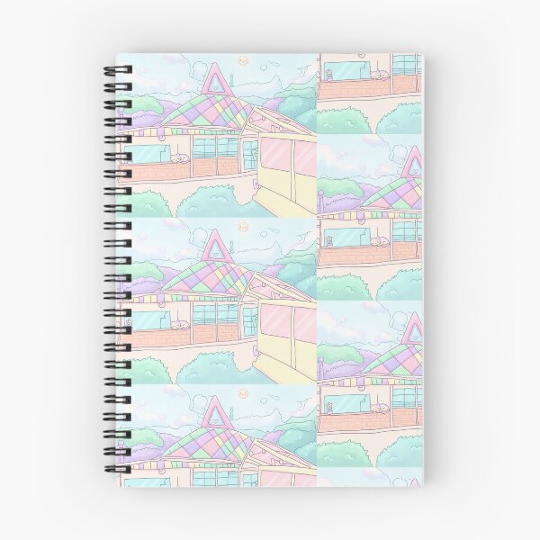 Item preview, Pastel Kawaii House with Sleeping Cat designed and sold by KaleChub.