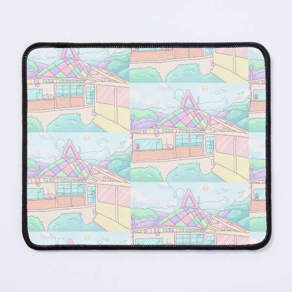 Item preview, Pastel Kawaii House with Sleeping Cat designed and sold by KaleChub.