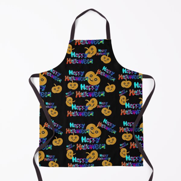 Item preview, Groovy Happy Halloween Cute Smiling Pumpkin Pattern designed and sold by RuwaDesignArt.