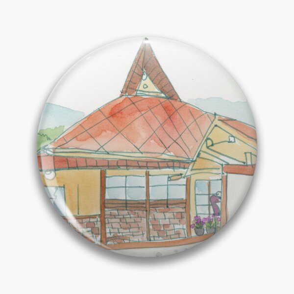Item preview, Watercolor Sketch of a Cozy Cottage designed and sold by KaleChub.