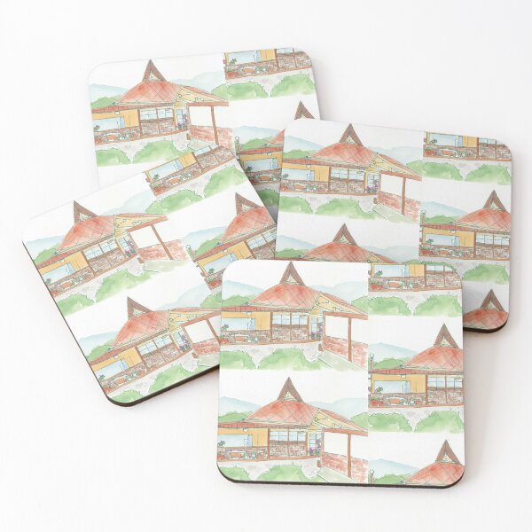 Item preview, Watercolor Sketch of a Cozy Cottage designed and sold by KaleChub.
