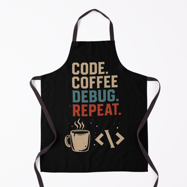 Item preview, Code Coffee Debug Repeat Programmer Coding Coffee T-Shirt designed and sold by phsycartwork.