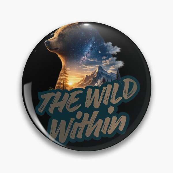 Item preview, The Wild Within | Majestic Bear Double Exposure Nature designed and sold by Peanutspixel.