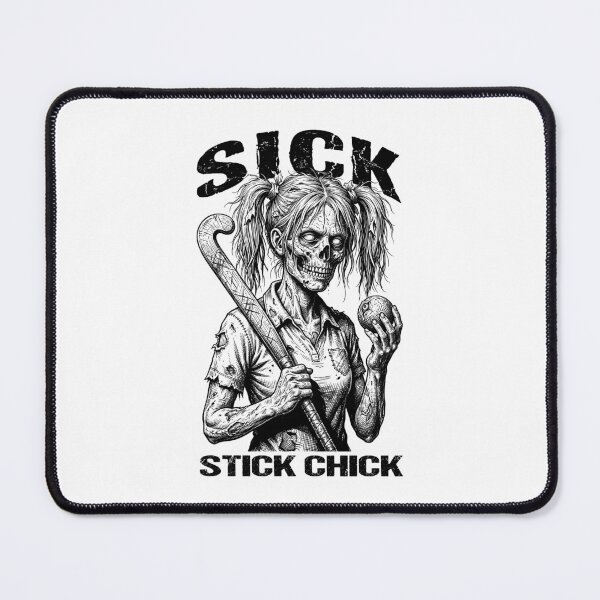 Item preview, Field Hockey Player Halloween Zombie Girl Sick Stick Chick designed and sold by GrandeDuc.