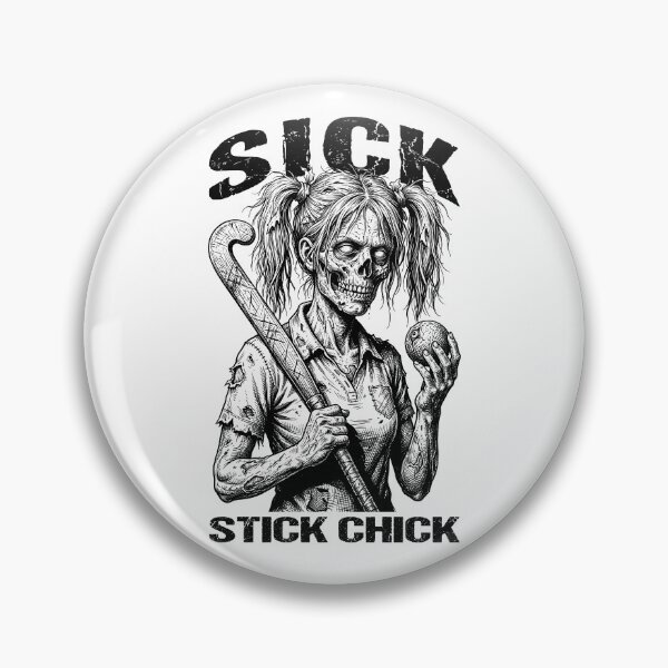 Item preview, Field Hockey Player Halloween Zombie Girl Sick Stick Chick designed and sold by GrandeDuc.
