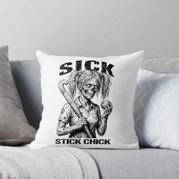 Item preview, Field Hockey Player Halloween Zombie Girl Sick Stick Chick designed and sold by GrandeDuc.