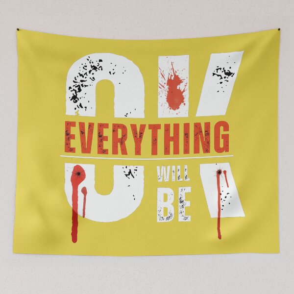 Item preview, Everything Will Be OK Vintage Grunge Motivational Typography designed and sold by S.k.Singh.