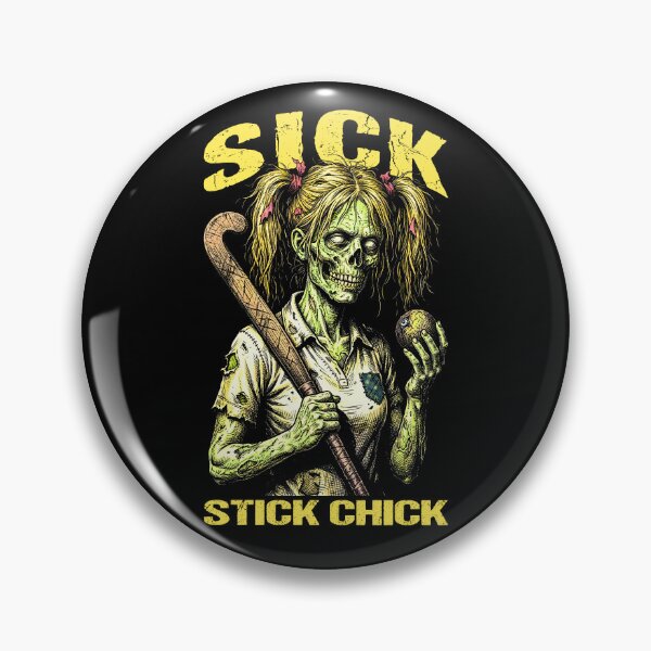 Item preview, Field Hockey Player Halloween Zombie Girl Sick Stick Chick designed and sold by GrandeDuc.