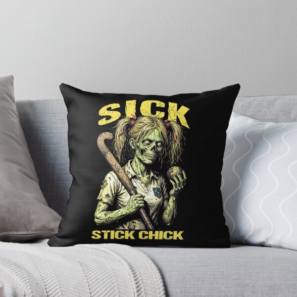 Item preview, Field Hockey Player Halloween Zombie Girl Sick Stick Chick designed and sold by GrandeDuc.