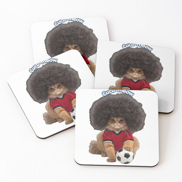 Item preview, Cucu-meow Funny Afro Cat Football Player designed and sold by NikaRka.