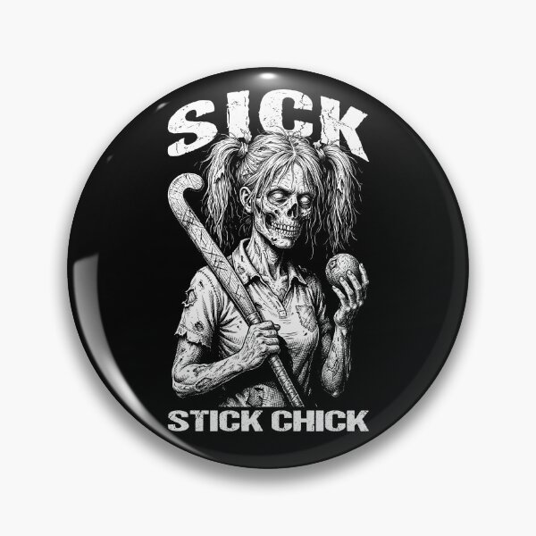 Item preview, Field Hockey Player Halloween Zombie Girl Sick Stick Chick designed and sold by GrandeDuc.