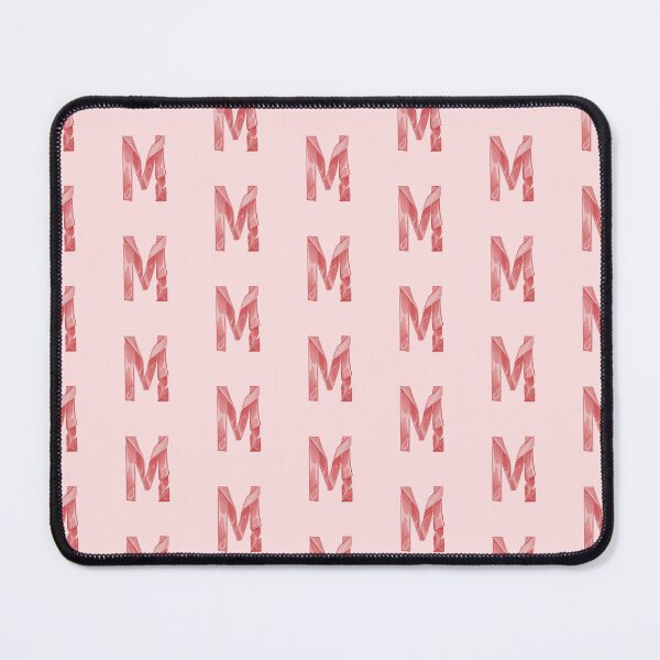 Item preview, Pink Ribbon Lettering, Letter M , alphabet typography designed and sold by 1centimetersqd.
