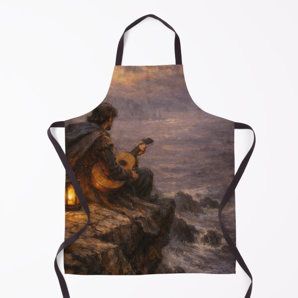 Item preview, Dark Academia Gothic | Minstrel by the Misty Sea | Romantic Fantasy Medieval Art designed and sold by yeeted17.