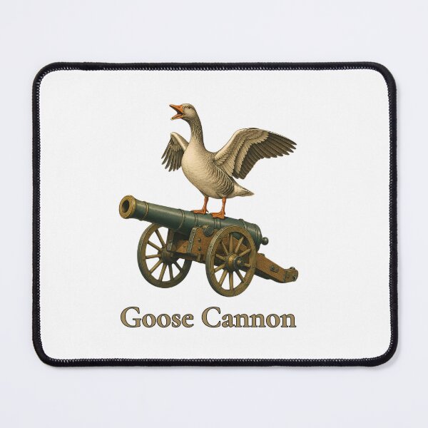 Item preview, Goose Cannon Funny Greylag Goose - Loose Cannon Bird Pun designed and sold by Neurospicy Trolls.