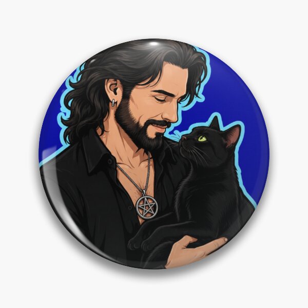 Item preview, Some Witches Are Guys Black Cat Pentacle Design designed and sold by Witch Joseph.