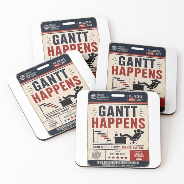 Item preview, Gantt Happens Funny Project Management Office Design designed and sold by Eng-Art.