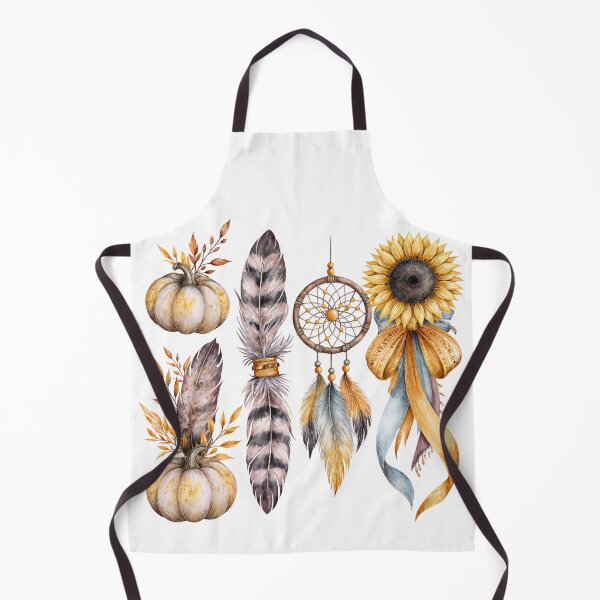 Item preview, Fall Boho Watercolor Elements | Pumpkin, Feather, Dreamcatcher, Sunflower designed and sold by Anastasiia Yurevych.