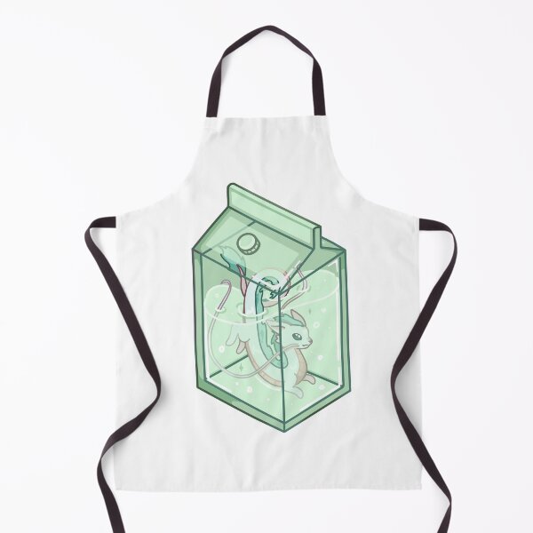 Item preview, Kawaii Milk Carton Dragon Art | Cute Ghibli Haku sticker illustration designed and sold by Mypixieart.