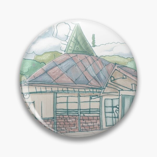 Item preview, Whimsical Colored Pencil Cottage Sketch designed and sold by KaleChub.