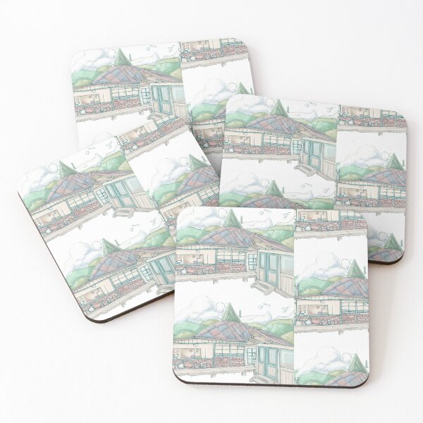 Item preview, Whimsical Colored Pencil Cottage Sketch designed and sold by KaleChub.
