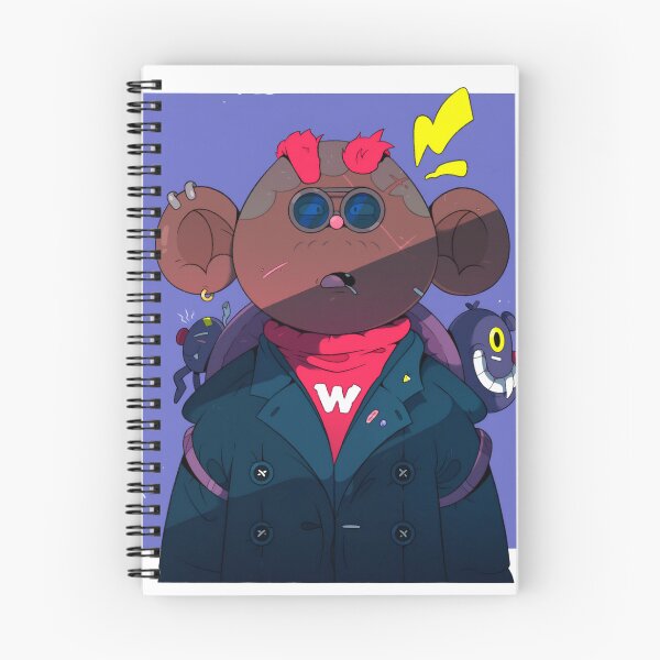 Item preview, Urban Anime Monkey Character Illustration with Quirky Companions designed and sold by karodesign5.