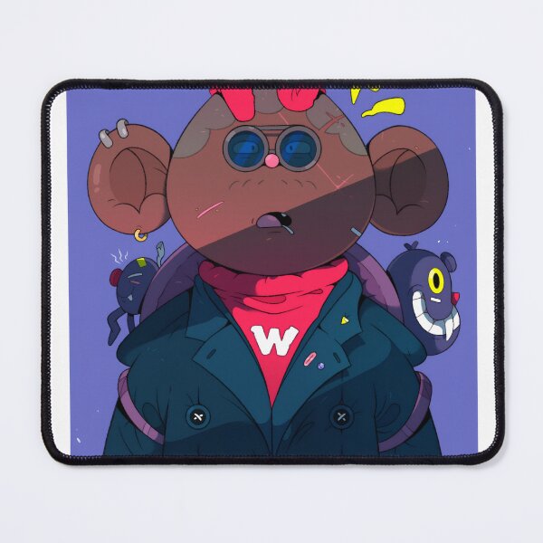 Item preview, Urban Anime Monkey Character Illustration with Quirky Companions designed and sold by karodesign5.