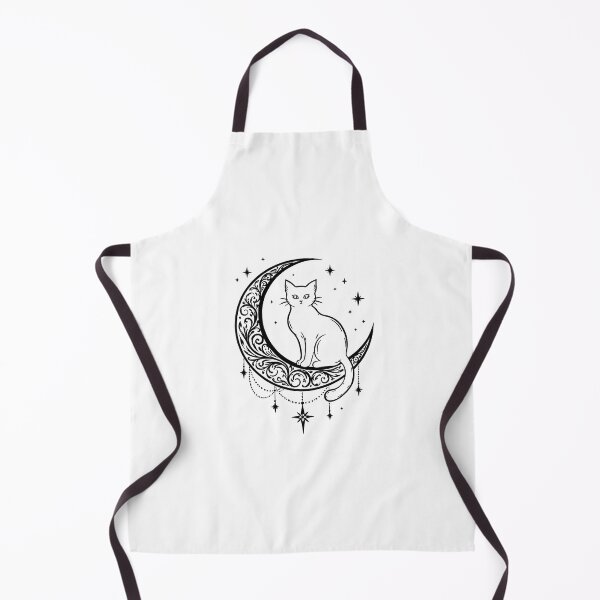 Item preview, Mystical Cat on Crescent Moon designed and sold by ArtPer-design.