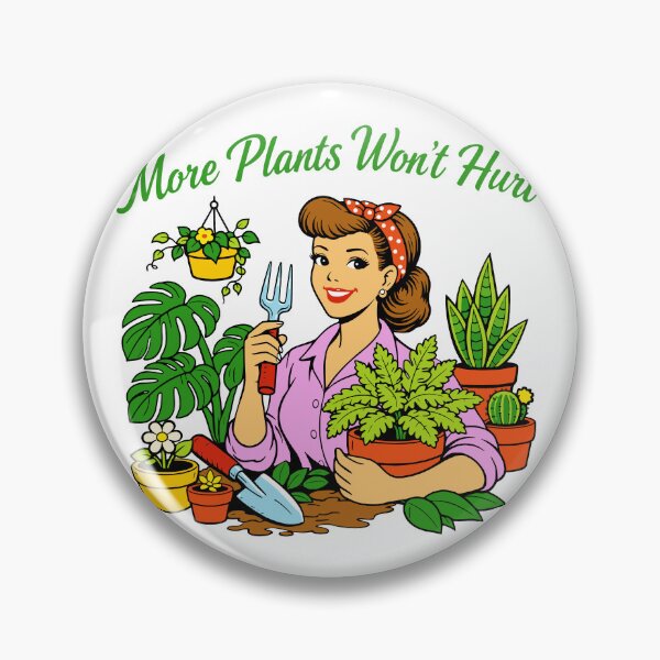 Item preview, Gardening Humor - More Plants Won't Hurt designed and sold by Traveldrawings.