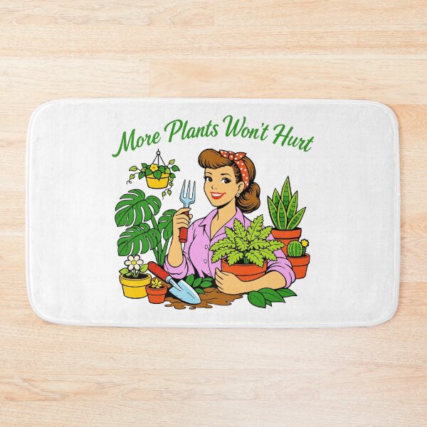 Item preview, Gardening Humor - More Plants Won't Hurt designed and sold by Traveldrawings.