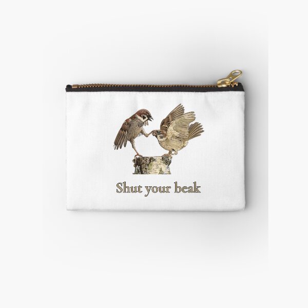 Item preview, Shut Your Beak Funny Sparrow Fight - Birdwatcher Humor Birdwatching Pun designed and sold by Neurospicy Trolls.