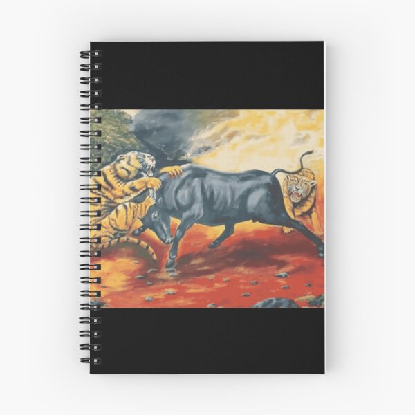 Item preview, Tigers and Bull Dramatic Battle designed and sold by VividSurreal.