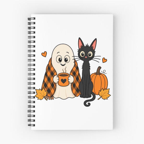 Item preview, Cute Ghost Black Cat Halloween designed and sold by Barnfield and Co.