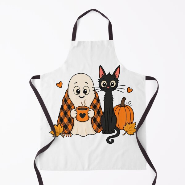 Item preview, Cute Ghost Black Cat Halloween designed and sold by Barnfield and Co.