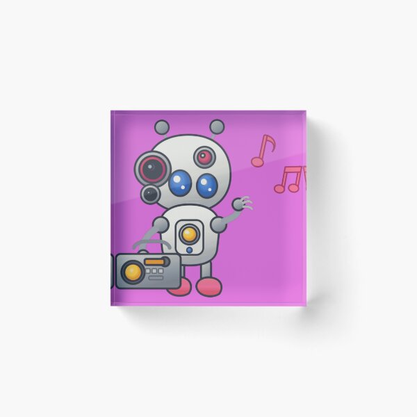 Item preview, Cute Music Boombox Robot designed and sold by VividSurreal.