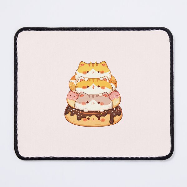 Item preview, Cute Cat Donut Stack designed and sold by NikoNekoDesigns.