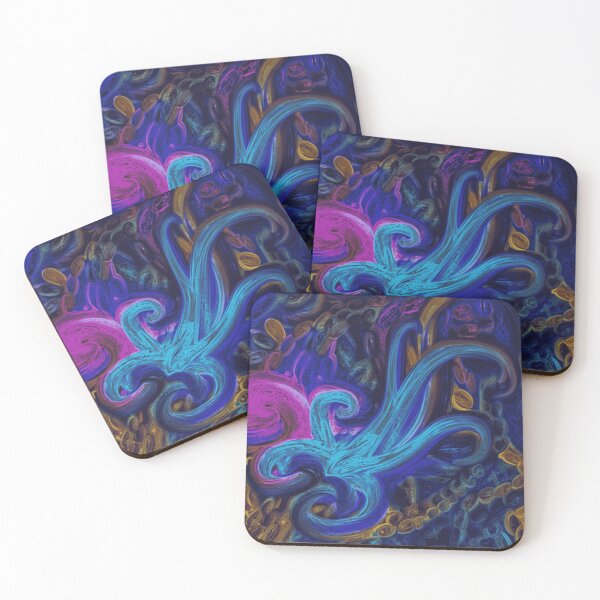 Item preview, Abstract Neon Ocean Swirl designed and sold by VividSurreal.
