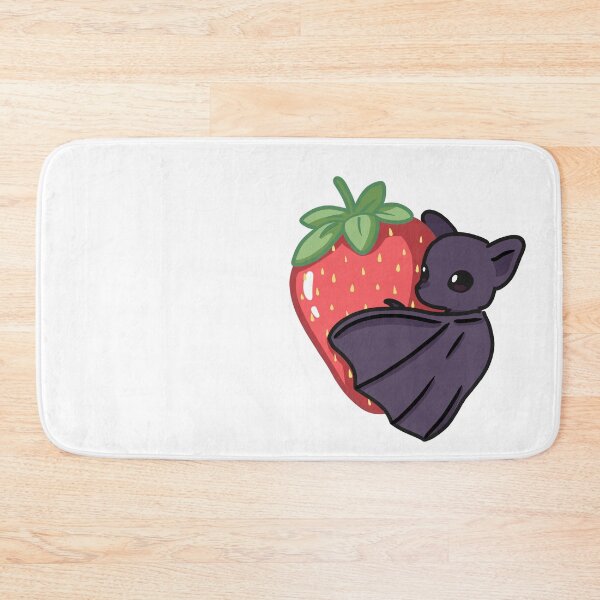 Item preview, Cute Strawberry Bat Art | Kawaii Fruit Gothic Sticker Illustration designed and sold by Mypixieart.