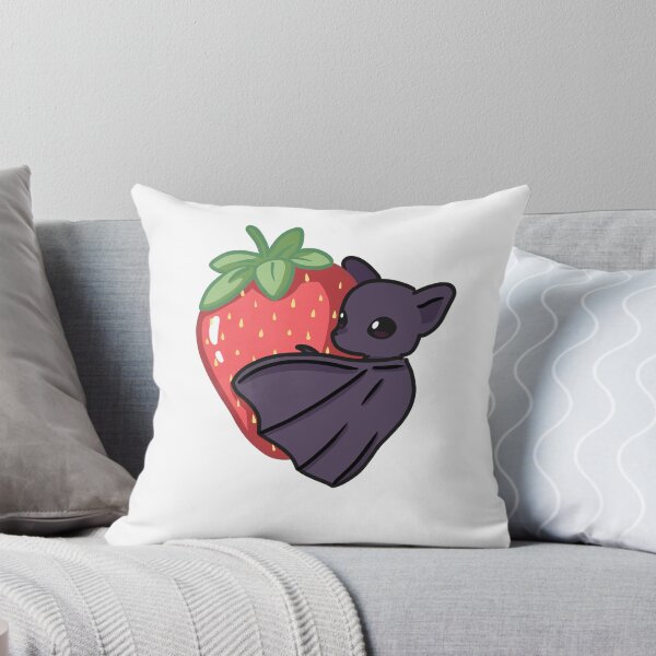 Item preview, Cute Strawberry Bat Art | Kawaii Fruit Gothic Sticker Illustration designed and sold by Mypixieart.