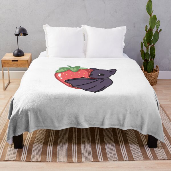 Item preview, Cute Strawberry Bat Art | Kawaii Fruit Gothic Sticker Illustration designed and sold by Mypixieart.