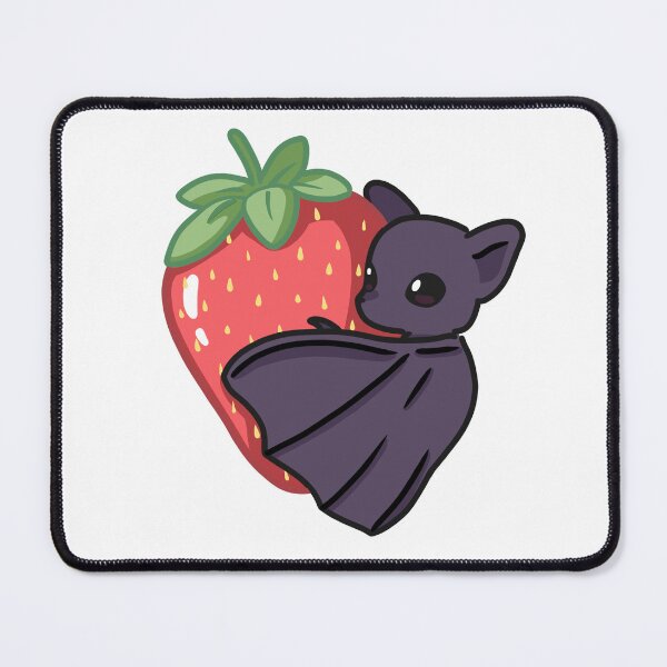 Item preview, Cute Strawberry Bat Art | Kawaii Fruit Gothic Sticker Illustration designed and sold by Mypixieart.