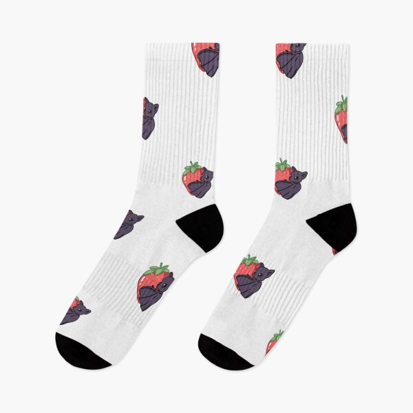 Item preview, Cute Strawberry Bat Art | Kawaii Fruit Gothic Sticker Illustration designed and sold by Mypixieart.