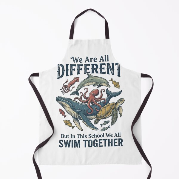 Item preview, Inclusive School Ocean Animals | We All Swim Together | Educational Gift Tee designed and sold by Anastasiia Yurevych.