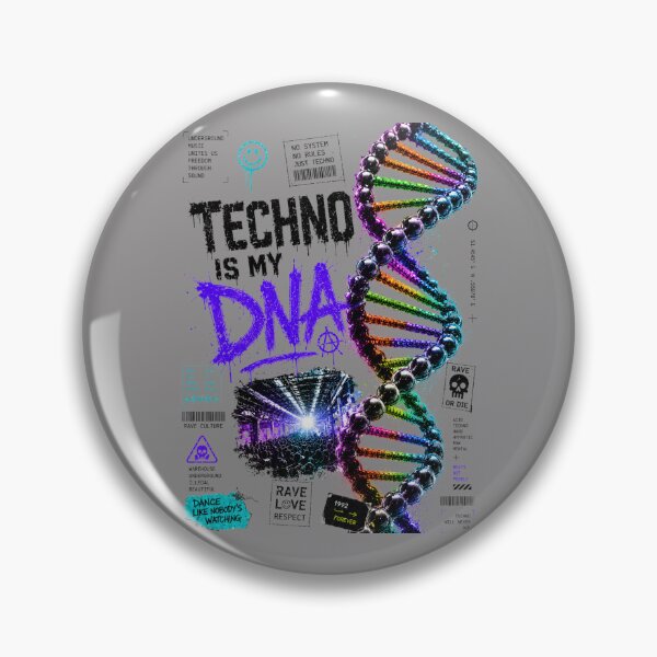 Item preview, TECHNO IS MY DNA    designed and sold by DAX4ART.