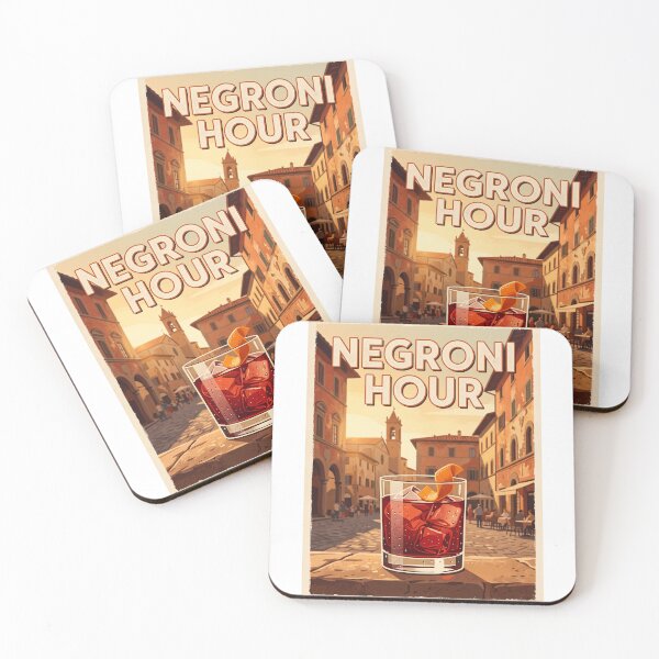 Item preview, Negroni Hour Vintage Cocktail Poster designed and sold by clarencestew.